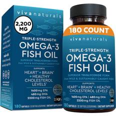 Viva Naturals Triple-Strength Omega 3 Fish Oil