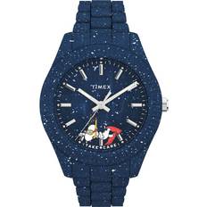 Timex x Peanuts Waterbury Ocean Watch in Navy END. Clothing