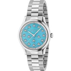 Gucci Wrist Watches Gucci G-Timeless Multibee 32mm Turquoise/Silver