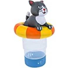 Pets U.S. Pool Supply Kitty Cat Floating Pool Chlorine Dispenser Collapsible