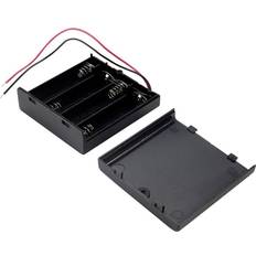 Batterier & Opladere TRU Components SBH341-1A Batteriholder 4 R6 AA Kabel