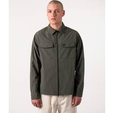 Fred Perry Overshirts Jackor Fred Perry – Grön overshirt dragkedja-Grön/a