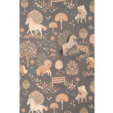 Ensfarvede - Grå - Hernia Non Woven Tapeter Majvillan My sweet pony Midnight blue 149-03