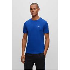 HUGO BOSS Mens Bright Blue Athleisure Logo-print Cotton-jersey T-shirt