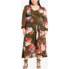 Dresses City Chic MAXI SADIE Military Gardenia Military Gardenia