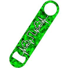 Vert Décapsuleurs Grindstore Irish Heartbeat St Patricks Day Bottle Opener - Vert Décapsuleur