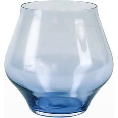 Blu Calici da Vino Vietri Contessa Stemless Wine Glass Calice da Vino