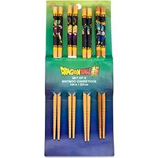 Nero Bacchette Just Funky Dragon Ball Super Bamboo Chopsticks Set of 4 Bacchette