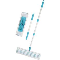 White Accessories Cleaning Equipments Elliotts Flat Microfibre Mop with Extendable Handle