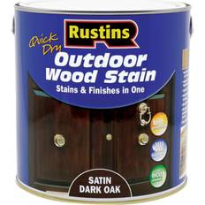 Dark oak wood stain Rustins Quick Dry Wood Stain Satin 2.5Ltr