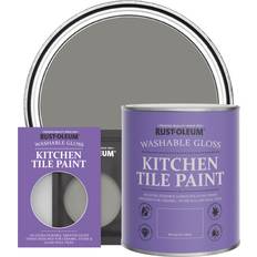 Paint Rust-Oleum Kitchen Tile Paint Gloss Finish School Grey