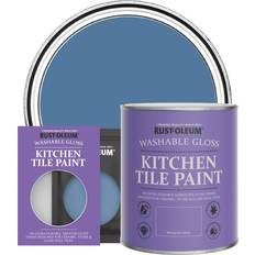 Paint Rust-Oleum Kitchen Tile Gloss Silk Silk Blue