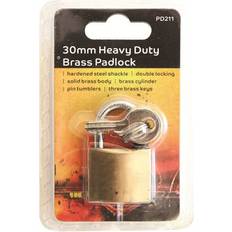 Blackspur 30Mm Heavy Duty Padlock With Hardened Shackle