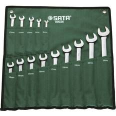 14-Piece Metric Tool Roll, Green Combination Wrench