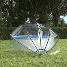 Pool Roofs vidaXL Pool Dome Round 376x188 cm PVC