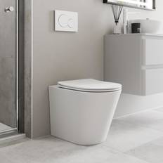 Affine Back to Wall Rimless Toilet & Soft Close Seat Matt White