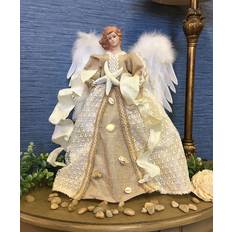 Santa's Workshop 16" Coastal Seashell Angel Tree Topper Figurine