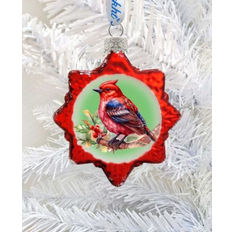 DesignoCracy Bird Keepsake Mercury Christmas Tree Ornament