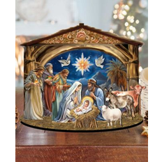 DesignoCracy The Birth of Jesus Nativity Scene Décorative Figurine