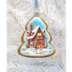 DesignoCracy Cottage Keepsake Mercury Christmas Tree Ornament