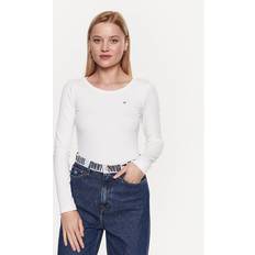 Tommy Hilfiger Slim Rib T-shirt - Hvid