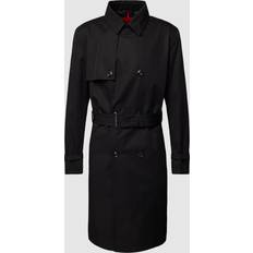 HUGO BOSS Herren Mäntel HUGO BOSS Herren Trenchcoat MALUKS2341 schwarz