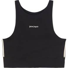 Palm Angels T-shirts Palm Angels logo-print crop top women Polyamide/Elastane Black