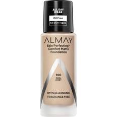 Almay Skin Perfecting Comfort Matte Foundation #100 Cool Ivory