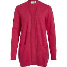 Vila Basic Knitted Cardigan - Love Potion