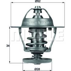 Termostati per radiatore Mahle ORIGINAL TX 68 88D Termostato motore Termostato, refrigerante, Termostato, Valvola termostatica 88 52 con guarnizione FORD: Transit Mk7 Van