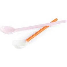 Orange Couverts Hay Glace Duo Lot De 2 - Light Pink-Bright Orange Cuillère à café