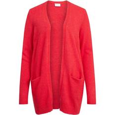 Vila Basic Knitted Cardigan - Barbados Cherry