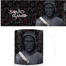 Squid game mask Pyramid Black Mask Mug 300 ml Kop