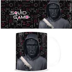 Squid game mask Pyramid Squid Game Black Mask Cup