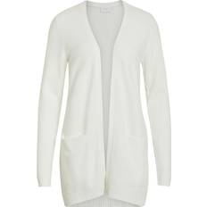 Vila Cardigans Vila Basic Knitted Cardigan - White Alyssum