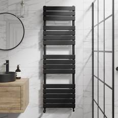Heated Towel Rails Duratherm Flat Panel Heated Rail Black