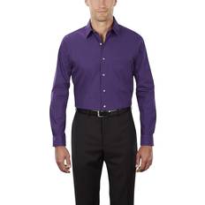 Men's Regular Fit Poplin Dress Shirt - Purple Velvet