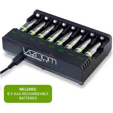 Venom Rechargeable Battery Charging Dock plus 8 x AAA 800mAh Batteries