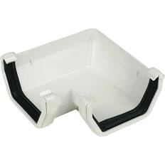 Roof Accessories FloPlast White 114mm Square Line Gutter Angle 90°