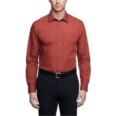 Oxfordskjortor - Röda Van Heusen Men's Regular Fit Poplin Dress Shirt - Persimmon