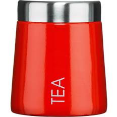 Red Tea Caddies Premier Housewares Maison Madison Red Enamel Tea Caddy