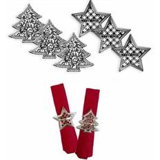 Best Napkin Rings 6 Christmas Tree Star Napkin Ring