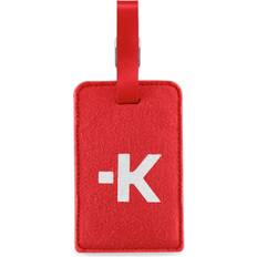 Röd Bagagetag 7 x 11 cm