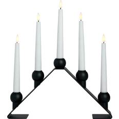 Sort Adventslysestager Watt & Veke Luna Adventslysestage