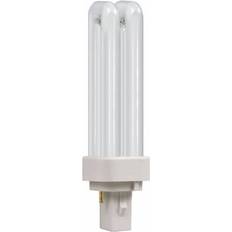 Crompton Lamps CFL PLC 10W 2-Pin Double Turn Warm White Frosted D-Type