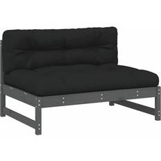 Puuta Modulaarisohvat vidaXL Keskisohva Harmaa 120x80 cm Mänty