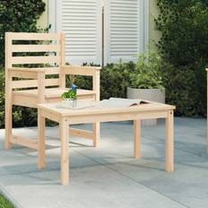 vidaXL Havebord 82,5x50,5x45 massivt fyrretræ
