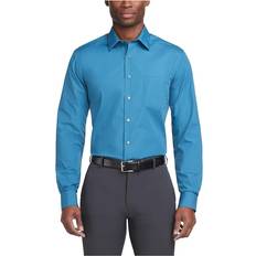 Van Heusen Men's Regular Fit Poplin Dress Shirt - Deep Sea