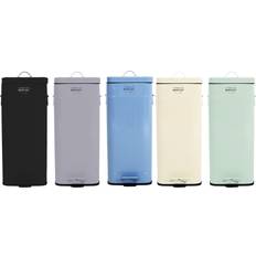 30L Steel Square Retro Kitchen Pedal Waste Bin Heritage