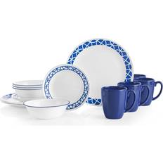 Corelle Cobalt Circles 16-piece Cup